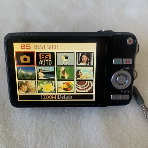 CASIO Digital Camera Mint Condition EXILIM EX-Z90 Black 12.1 MP Optical 3x Works - Picture 6 of 11